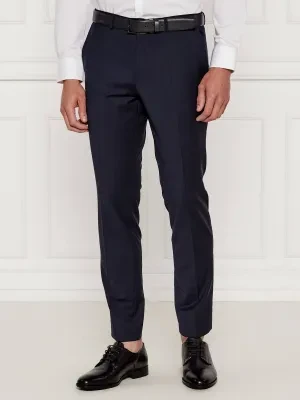 HUGO Wełniane spodnie HestenM204X | Extra slim fit