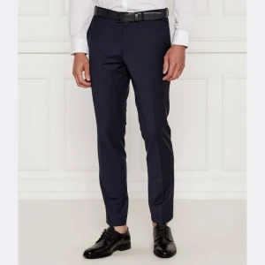 HUGO Wełniane spodnie HestenM204X | Extra slim fit