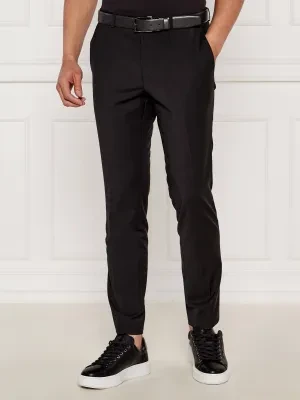 HUGO Wełniane spodnie HestenM204X | Extra slim fit