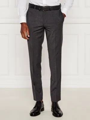 HUGO Wełniane spodnie HestenM204X | Extra slim fit