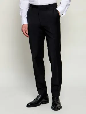 HUGO Wełniane spodnie HestenM204X | Extra slim fit