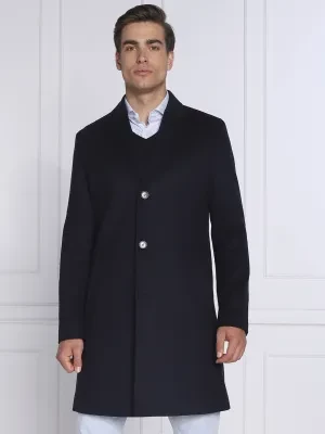 HUGO Wełniany płaszcz Malte2241 | z dodatkiem kaszmiru