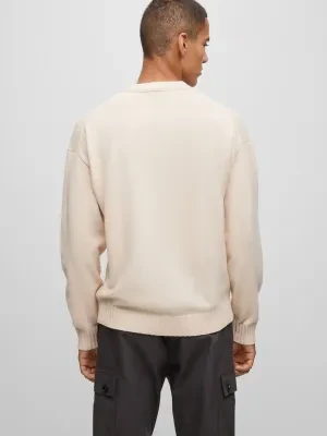 HUGO Wełniany sweter San Cassio-L | Regular Fit