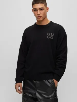 HUGO Wełniany sweter San Cassio-L | Regular Fit