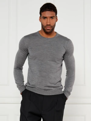 HUGO Wełniany sweter San Cedric-M1 | Regular Fit szary
