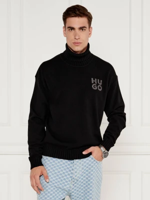 HUGO Wełniany sweter San Toby-L | Relaxed fit