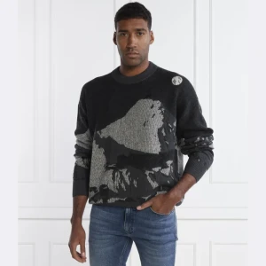 HUGO Wełniany sweter Sermatt | Oversize fit