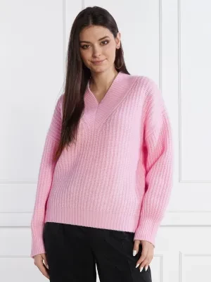 HUGO Wełniany sweter Sesamia | Oversize fit