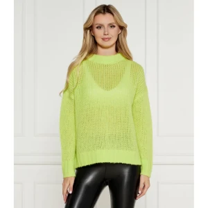 HUGO Wełniany sweter Sloossy | Oversize fit