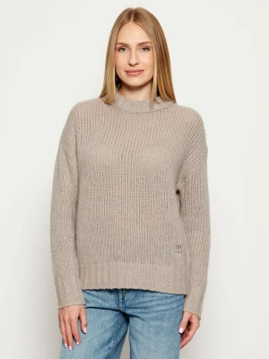 HUGO Wełniany sweter Sloossy | Oversize fit