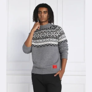 HUGO Wełniany sweter Steenor | Relaxed fit