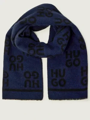 HUGO Wełniany szal Martyn