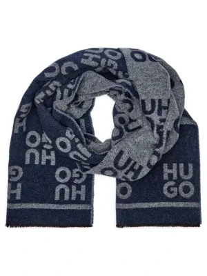 HUGO Wełniany szal Martyn