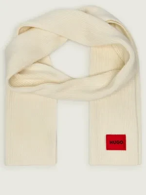 HUGO Wełniany szal Saffa