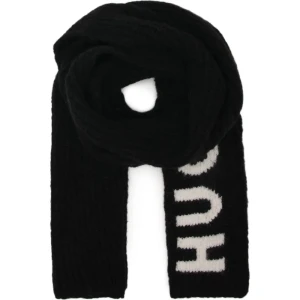 HUGO Wełniany szal Slogues