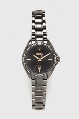 HUGO zegarek 1502620 damski kolor srebrny