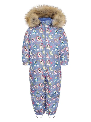 HULABALU Kombinezon zimowy "Printed" w kolorze błękitnym rozmiar: 98