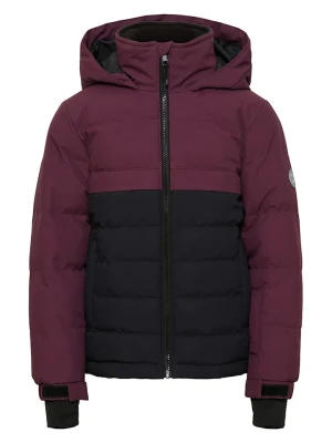HULABALU Kurtka zimowa "Arizina" w kolorze czarno-ciemnofioletowym rozmiar: 122/128