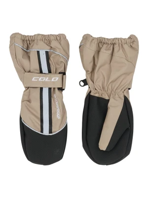 HULABALU Rękawiczki funkcyjne "Filur" w kolorze beżowo-czarnym rozmiar: 98