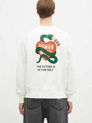 Human Made bluza bawełniana TSURIAMI SWEATSHIRT męska kolor biały z nadrukiem HM29CS011