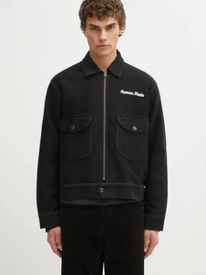 Human Made kurtka bawełniana ZIP-UP WORK kolor czarny przejściowa HM30JK009