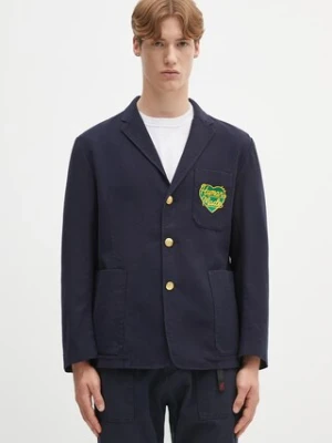 Human Made marynarka wełniana Wool Blend Blazer męska kolor granatowy HM29JK022