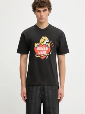 Human Made t-shirt bawełniany GRAPHIC męski kolor czarny wzorzysty HM30TE007