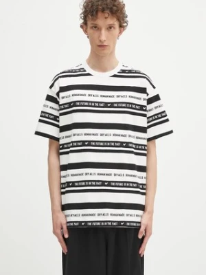 Human Made t-shirt bawełniany męski kolor biały wzorzysty HM29CS027