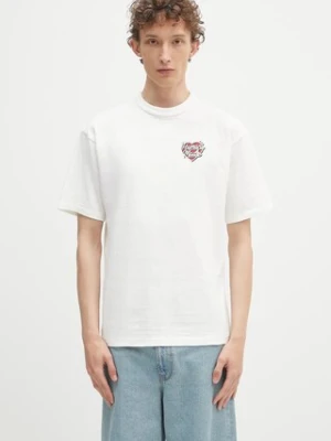Human Made t-shirt bawełniany męski kolor biały z nadrukiem HM29TE005