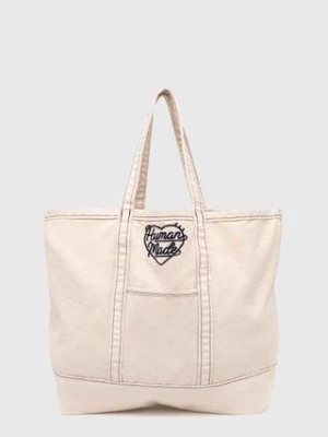 Human Made torebka Garment Dyed Tote Bag kolor beżowy HM27GD037