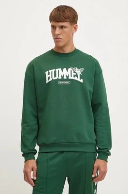 Hummel bluza męska kolor zielony z nadrukiem 226134