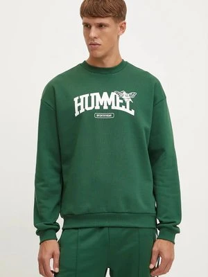 Hummel bluza męska kolor zielony z nadrukiem 226134