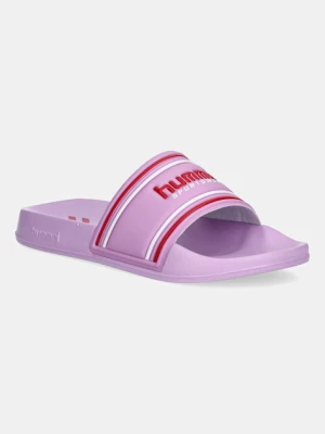 Hummel klapki damskie kolor różowy 228340
