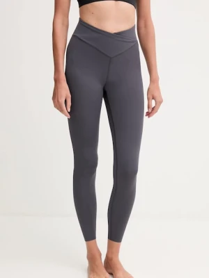 Hummel legginsy do jogi damskie kolor szary gładkie 230453