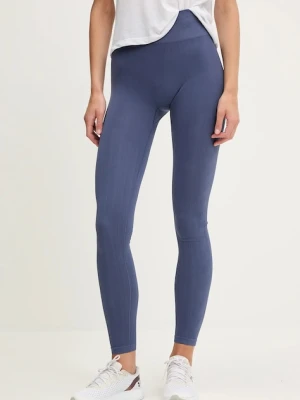 Hummel legginsy treningowe Define kolor niebieski gładkie 223855