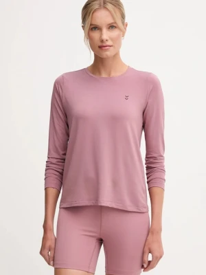 Hummel longsleeve do jogi kolor różowy 230449