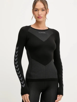 Hummel longsleeve sportowy kolor czarny 202645
