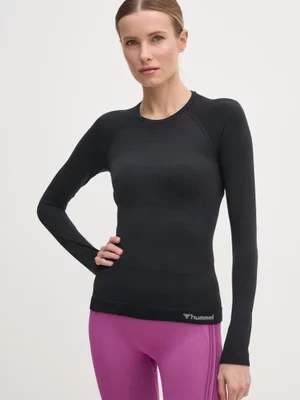 Hummel longsleeve treningowy Clea kolor czarny 214533