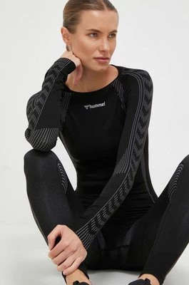 Hummel longsleeve treningowy Shaping Seamless kolor czarny 216775