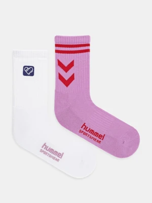 Hummel skarpetki Hummel x Community Love 2-pack kolor biały 228036