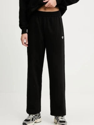Hummel spodnie dresowe damskie kolor czarny gładkie 230782