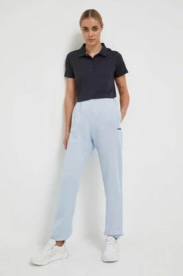 Hummel spodnie dresowe kolor niebieski melanżowe