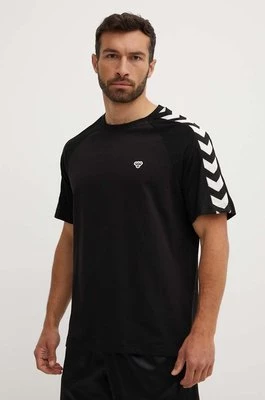 Hummel t-shirt Archive męski kolor czarny z nadrukiem 225258