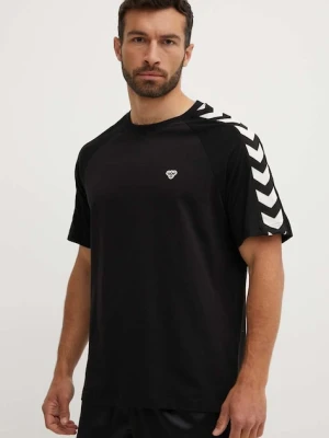 Hummel t-shirt Archive męski kolor czarny z nadrukiem 225258