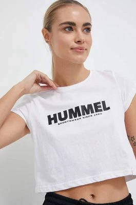 Hummel t-shirt bawełniany kolor biały