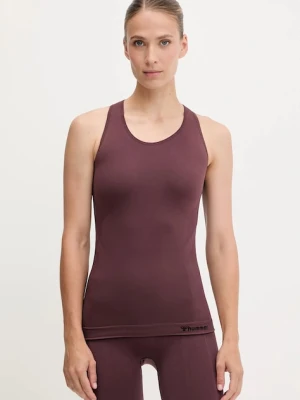 Hummel top treningowy Seamless kolor czerwony 210491