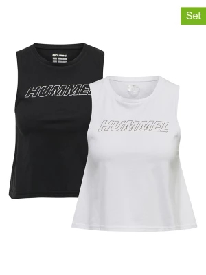 Hummel Topy sportowe (2 szt.) "Cali" w kolorze białym i czarnym rozmiar: XL