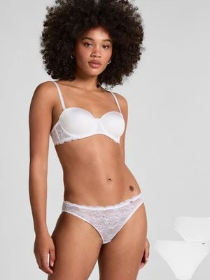Hunkemöller 2 pary majtek Angie Biały