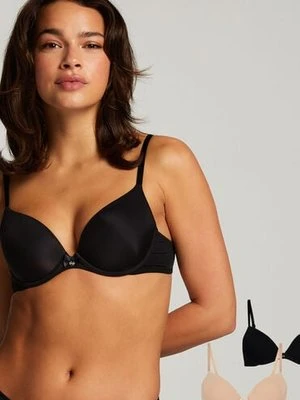 Hunkemöller 2 sztuki biustonoszy usztywnianych z fiszbinami Beżowy