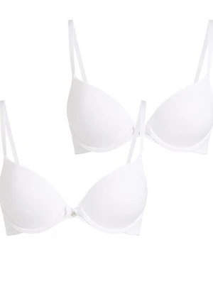 Hunkemöller 2 sztuki biustonoszy usztywnianych z fiszbinami Biały